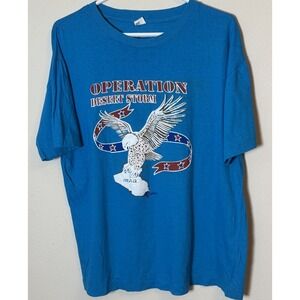 Vintage Operation Desert Storm Single Stitch T-Shirt Size L Eagle Graphic USA